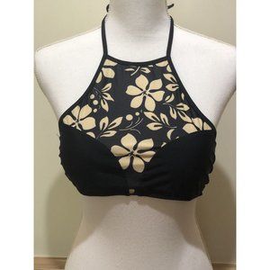 Apparel Bikini Top ~ Black/Tan~ Size Medium